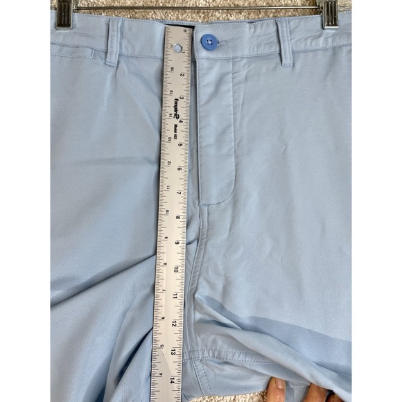 Johnnie O Golf Shorts Men 38 Blue Chino Outdoors Hike Camp Club Performance Surf - Picture 6 of 8